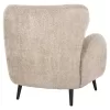 Armchair - Bergerac KRYLY C9593.07 Beige Boucle Fabric with Black Wooden Legs 83x87x89Hcm Armchair - Bergerac KRYLY C9593.07 Beige Boucle Fabric with Black Wooden Legs 83x87x89Hcm