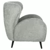 Armchair - Bergerac KRYLY C9593.05 Light Green Boucle Fabric with Black Wooden Legs 83x87x89Hcm Armchair - Bergerac KRYLY C9593.05 Light Green Boucle Fabric with Black Wooden Legs 83x87x89Hcm