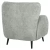 Armchair - Bergerac KRYLY C9593.05 Light Green Boucle Fabric with Black Wooden Legs 83x87x89Hcm Armchair - Bergerac KRYLY C9593.05 Light Green Boucle Fabric with Black Wooden Legs 83x87x89Hcm