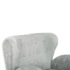 Armchair - Bergerac KRYLY C9593.05 Light Green Boucle Fabric with Black Wooden Legs 83x87x89Hcm Armchair - Bergerac KRYLY C9593.05 Light Green Boucle Fabric with Black Wooden Legs 83x87x89Hcm