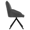 Armchair SHAI Grey fabric and Black Metal base 61x63x93Hcm. Armchair SHAI Grey fabric and Black Metal base 61x63x93Hcm.