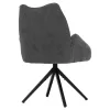 Armchair SHAI Grey fabric and Black Metal base 61x63x93Hcm. Armchair SHAI Grey fabric and Black Metal base 61x63x93Hcm.
