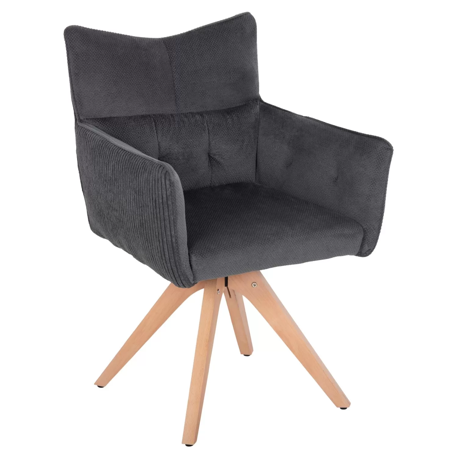 Πολυθρόνα QUILL C9843.03 Γκρί με Πόδια Ξύλο Οξιάς 61x57,5x91Υεκ. Πολυθρόνα QUILL C9843.03 Γκρί με Πόδια Ξύλο Οξιάς 61x57,5x91Υεκ.