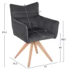 Πολυθρόνα QUILL C9843.03 Γκρί με Πόδια Ξύλο Οξιάς 61x57,5x91Υεκ. Πολυθρόνα QUILL C9843.03 Γκρί με Πόδια Ξύλο Οξιάς 61x57,5x91Υεκ.