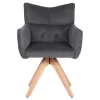 Πολυθρόνα QUILL C9843.03 Γκρί με Πόδια Ξύλο Οξιάς 61x57,5x91Υεκ. Πολυθρόνα QUILL C9843.03 Γκρί με Πόδια Ξύλο Οξιάς 61x57,5x91Υεκ.