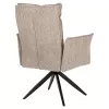Armchair ZORIN C9846.07 Dark Beige with Black Metal Legs 64x66x94,5Hcm Armchair ZORIN C9846.07 Dark Beige with Black Metal Legs 64x66x94,5Hcm