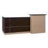 Γραφείο υποδοχής Dalton Wenge Μπεζ 240x82x105 εκ. Γραφείο υποδοχής Dalton Wenge Μπεζ 240x82x105 εκ.