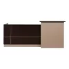 Γραφείο υποδοχής Dalton Wenge Μπεζ 240x82x105 εκ. Γραφείο υποδοχής Dalton Wenge Μπεζ 240x82x105 εκ.