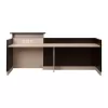 Γραφείο υποδοχής Dalton Wenge Μπεζ 240x82x105 εκ. Γραφείο υποδοχής Dalton Wenge Μπεζ 240x82x105 εκ.