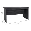 Γραφείο μελαμίνης Hayden σε Ανθρακί 150x71x74,5 εκ. Γραφείο μελαμίνης Hayden σε Ανθρακί 150x71x74,5 εκ.
