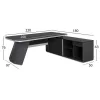 Γραφείο επαγγελματικό Δεξιά γωνία Rosewood 220x180x76Υ εκ. Γραφείο επαγγελματικό Δεξιά γωνία Rosewood 220x180x76Υ εκ.