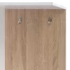 ENTRANCE FURNITURE WITH SHELVES AND MIRROR  WHITE-SONAMA 125,5x37,5x166,5cm