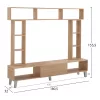 TV UNIT CHARLIZE SONAMA  180,5x32x155,5 cm TV UNIT CHARLIZE SONAMA  180,5x32x155,5 cm