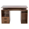 MELAMINE OFFICE DESK STATUS  WALNUT 120Χ55Χ76 cm. MELAMINE OFFICE DESK STATUS  WALNUT 120Χ55Χ76 cm.