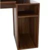 MELAMINE OFFICE DESK STATUS  WALNUT 120Χ55Χ76 cm. MELAMINE OFFICE DESK STATUS  WALNUT 120Χ55Χ76 cm.