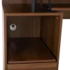 MELAMINE OFFICE DESK STATUS  WALNUT 120Χ55Χ76 cm. MELAMINE OFFICE DESK STATUS  WALNUT 120Χ55Χ76 cm.