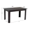Τραπέζι KELVIN Wenge 140x80x77Υ εκ. Τραπέζι KELVIN Wenge 140x80x77Υ εκ.