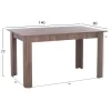 Table KELVIN Sonama Oak Truffle 140x80x77H cm. Table KELVIN Sonama Oak Truffle 140x80x77H cm.