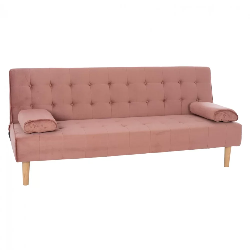 Καναπές - Κρεβάτι Wanda Βελούδο Σάπιο Μήλο 188x83x83Y εκ.