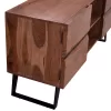 TV cabinet ALICIA Solid Acacia Wood Natural 160x43x66cm TV cabinet ALICIA Solid Acacia Wood Natural 160x43x66cm