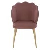Chair AVIE Rotten Apple Velvet with Metal Gold frame 48x48x85cm. Chair AVIE Rotten Apple Velvet with Metal Gold frame 48x48x85cm.