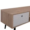 Έπιπλο τηλεόρασης HATTIE C8756 Sonoma - Πολύχρωμο 150x40x40Yεκ. Έπιπλο τηλεόρασης HATTIE C8756 Sonoma - Πολύχρωμο 150x40x40Yεκ.