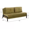 Sofa - Bed C3079.13 2-seater Velvet Olive Green 150x87x79 cm Sofa - Bed C3079.13 2-seater Velvet Olive Green 150x87x79 cm