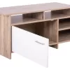 TV cabinet SCOTT Melamine Sonoma - White 123x39.5x45.5cm