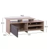 TV cabinet SCOTT Sonoma Melamine - Gray 123x39.5x45.5cm TV cabinet SCOTT Sonoma Melamine - Gray 123x39.5x45.5cm