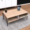 Coffee table C9247.01 Sonama - White 90x56x37.6cm Coffee table C9247.01 Sonama - White 90x56x37.6cm