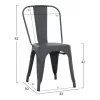 Καρέκλα MELITA C8641.10 Μεταλλική σε Γκρί 43x50x82Yεκ. Καρέκλα MELITA C8641.10 Μεταλλική σε Γκρί 43x50x82Yεκ.