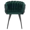 Chair-Armchair LUANDA Velvet Green with Metal legs 60x54x78εκ. Chair-Armchair LUANDA Velvet Green with Metal legs 60x54x78εκ.