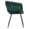 Chair-Armchair LUANDA Velvet Green with Metal legs 60x54x78εκ. Chair-Armchair LUANDA Velvet Green with Metal legs 60x54x78εκ.
