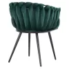 Chair-Armchair LUANDA Velvet Green with Metal legs 60x54x78εκ. Chair-Armchair LUANDA Velvet Green with Metal legs 60x54x78εκ.