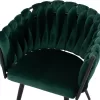Chair-Armchair LUANDA Velvet Green with Metal legs 60x54x78εκ. Chair-Armchair LUANDA Velvet Green with Metal legs 60x54x78εκ.