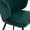 Chair-Armchair JIYA C8728.03 Green Velvet with Black Metal frame 60x60x85cm. Chair-Armchair JIYA C8728.03 Green Velvet with Black Metal frame 60x60x85cm.