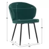 Chair-Armchair JIYA C8728.03 Green Velvet with Black Metal frame 60x60x85cm. Chair-Armchair JIYA C8728.03 Green Velvet with Black Metal frame 60x60x85cm.