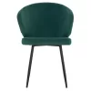 Chair-Armchair JIYA C8728.03 Green Velvet with Black Metal frame 60x60x85cm. Chair-Armchair JIYA C8728.03 Green Velvet with Black Metal frame 60x60x85cm.