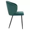 Chair-Armchair JIYA C8728.03 Green Velvet with Black Metal frame 60x60x85cm. Chair-Armchair JIYA C8728.03 Green Velvet with Black Metal frame 60x60x85cm.