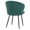 Chair-Armchair JIYA C8728.03 Green Velvet with Black Metal frame 60x60x85cm. Chair-Armchair JIYA C8728.03 Green Velvet with Black Metal frame 60x60x85cm.