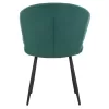 Chair-Armchair JIYA C8728.03 Green Velvet with Black Metal frame 60x60x85cm. Chair-Armchair JIYA C8728.03 Green Velvet with Black Metal frame 60x60x85cm.