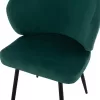 Chair-Armchair JIYA C8728.03 Green Velvet with Black Metal frame 60x60x85cm. Chair-Armchair JIYA C8728.03 Green Velvet with Black Metal frame 60x60x85cm.