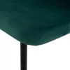 Chair-Armchair JIYA C8728.03 Green Velvet with Black Metal frame 60x60x85cm. Chair-Armchair JIYA C8728.03 Green Velvet with Black Metal frame 60x60x85cm.