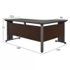 ΓΡΑΦΕΙΟ ΕΠΑΓΓΕΛΜΑΤΙΚΟ VALDEN  WENGE ΑΡΙΣΤΕΡΗ ΓΩΝΙΑ 160X120 ΓΡΑΦΕΙΟ ΕΠΑΓΓΕΛΜΑΤΙΚΟ VALDEN  WENGE ΑΡΙΣΤΕΡΗ ΓΩΝΙΑ 160X120