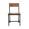 Καρέκλα C8179.11 Μέταλλο και Μασίφ Ξύλο Ακακίας Φυσικό 45,5x43,5x85,5Υεκ.