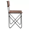 Chair C8180.11 Solid Acacia Wood and Metal Natural 46x51x84Υεκ. Chair C8180.11 Solid Acacia Wood and Metal Natural 46x51x84Υεκ.