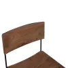 Chair C8180.11 Solid Acacia Wood and Metal Natural 46x51x84Υεκ. Chair C8180.11 Solid Acacia Wood and Metal Natural 46x51x84Υεκ.