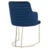 Chair-Armchair SOLANA Blue Velvet with Gold Metal legs 54x63x87Hcm Chair-Armchair SOLANA Blue Velvet with Gold Metal legs 54x63x87Hcm