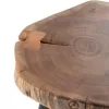 Coffee table C8364.11 Auxiliary Solid Acacia Wood Φ40x49.5H cm