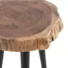 Coffee table C8364.11 Auxiliary Solid Acacia Wood Φ40x49.5H cm